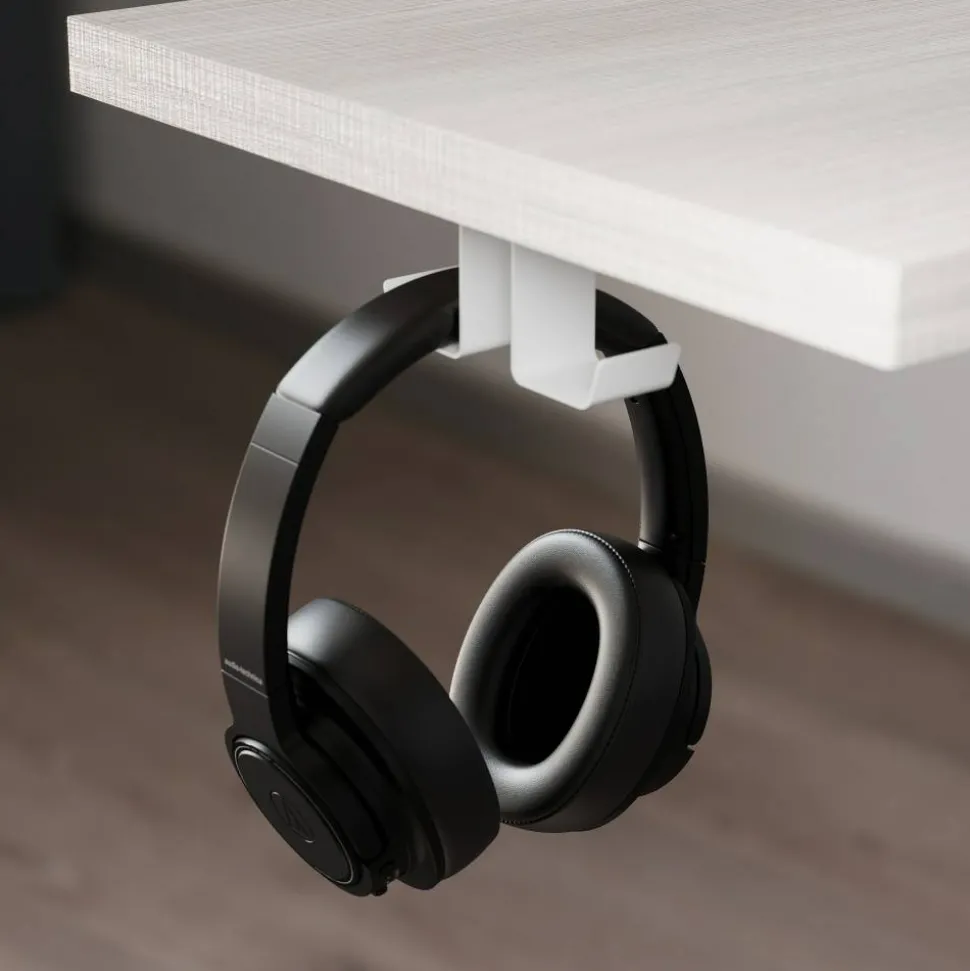 Koru Electric 59"W L-Shaped Height-Adjustable Standing Desk with Integrated Power & Charging, Natural Oak