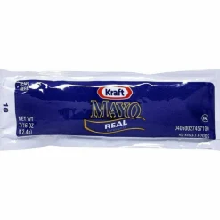 Kraft Mayo Real Mayonnaise, 0.44 oz Packet, 200/Box