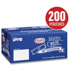 Kraft Mayo Real Mayonnaise, 0.44 oz Packet, 200/Box