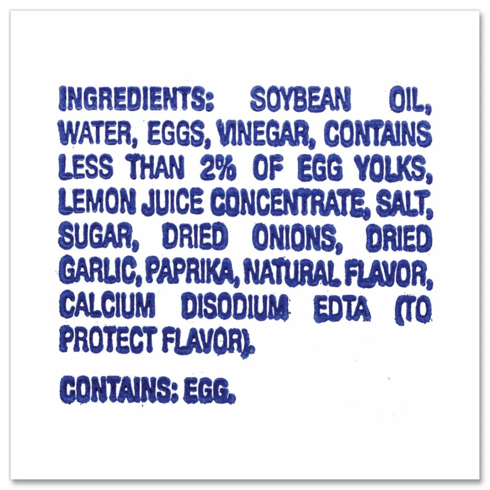 Kraft Mayo Real Mayonnaise, 0.44 oz Packet, 200/Box