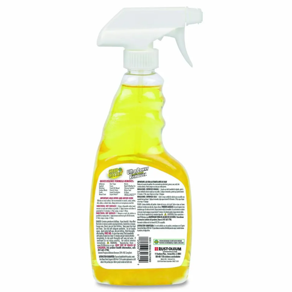 Krud Kutter Ultra Power Specialty Adhesive Remover, 16 oz Spray Bottle, 6/Carton