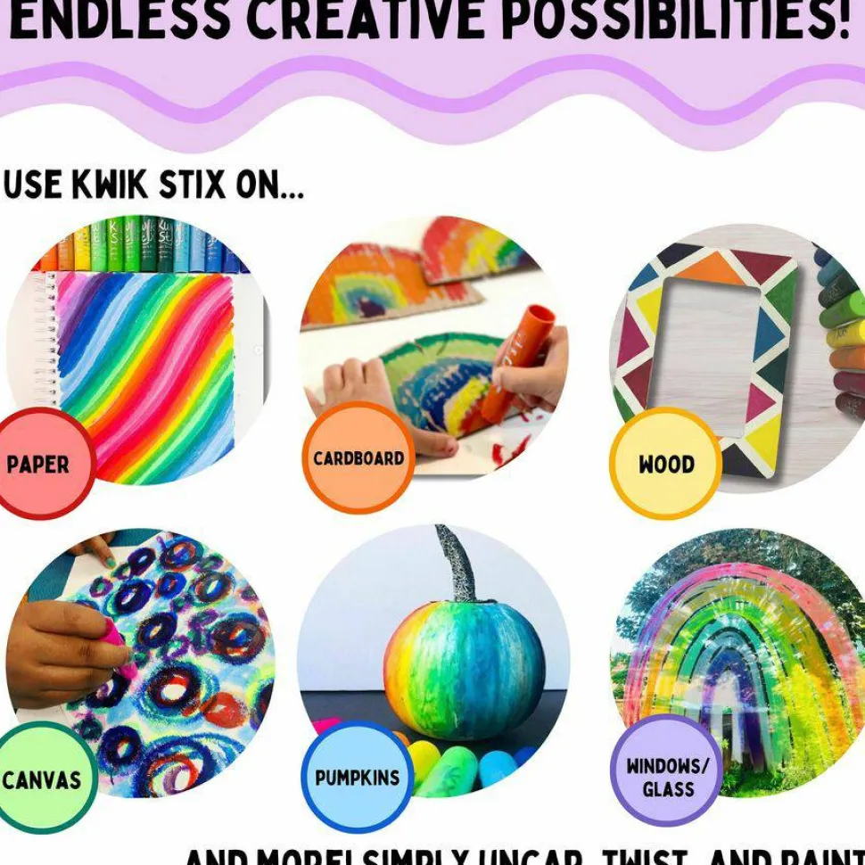 Kwik Stix Kwik Stix Tempera Paint/Paper Set