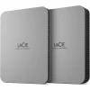 LaCie STLP1000400 1 TB Portable Hard Drive - External - Moon Silver