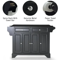 Lafayette Granite Top Full Size Kitchen Island/Cart