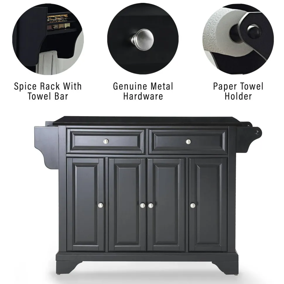 Lafayette Granite Top Full Size Kitchen Island/Cart