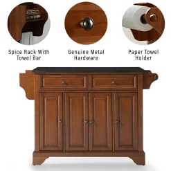 Lafayette Granite Top Full Size Kitchen Island/Cart