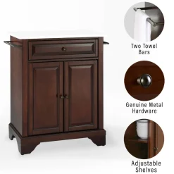 Lafayette Granite Top Portable Kitchen Island/Cart