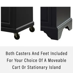 Lafayette Granite Top Portable Kitchen Island/Cart