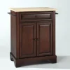 Lafayette Wood Top Portable Kitchen Island/Cart