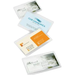 Laminating Pouches, Business Card Size, 5 Mil, 2.56" x 3.75", Pack Of 25
