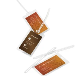 Laminating Pouches, Luggage Tag With Loop, 5 Mil, 2 1/2" x 4 1/4", Pack Of 25