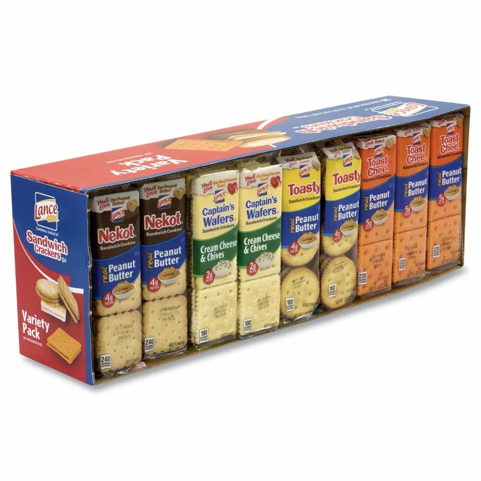 Lance Cookies and Crackers Variety Pack, Assorted, 36/Box