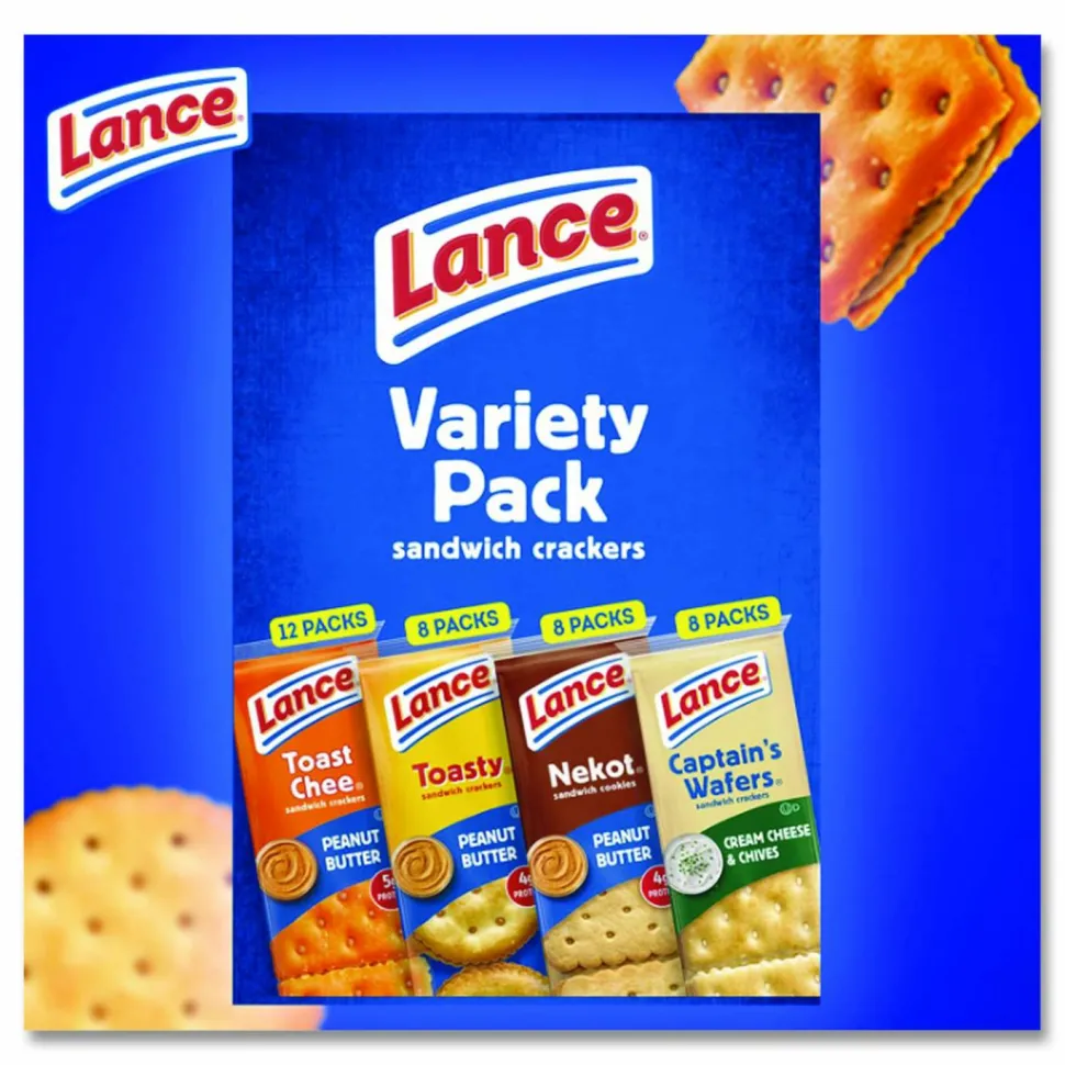 Lance Cookies and Crackers Variety Pack, Assorted, 36/Box