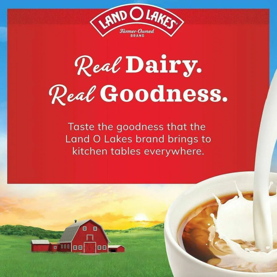 Land O'Lakes Mini Moos Half-And-Half Liquid Coffee Creamer, Original Flavor, 0.28 Oz Single Serve, 192/Pack