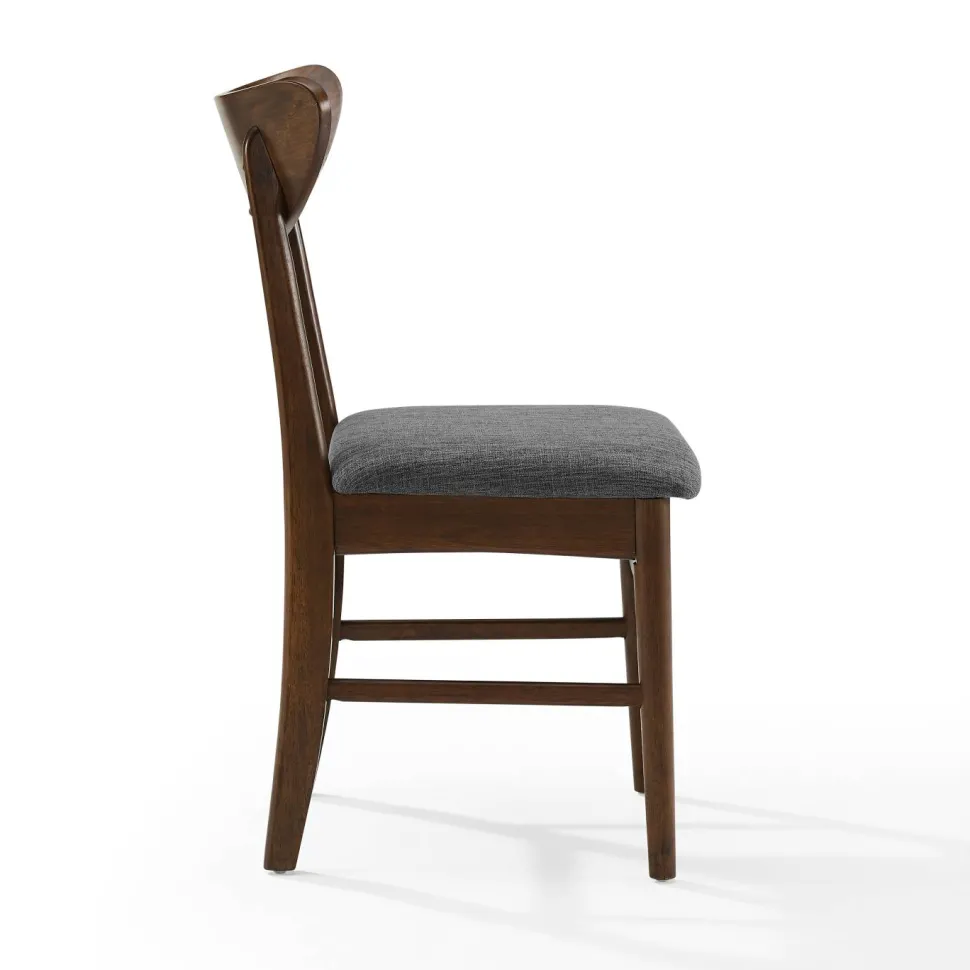 Landon 2Pc Wood Dining Chairs W/Upholstered Seat