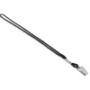 Lanyards With Alligator Clips, Black, Pack Of 12