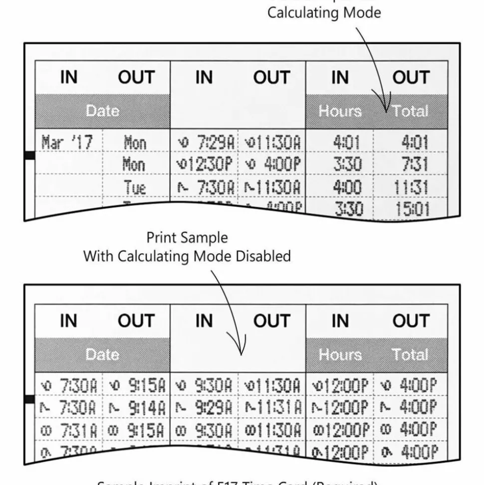Lathem Calculating Electronic Time Clock, 100 Employees, 6-15/16”H x 5-1/4”W x 9-5/8”D, Gray, 700E