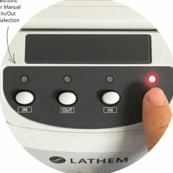 Lathem 400E Top Feed Electronic Time Clock Kit - Card Punch/Stamp - Month, Date, Week, Time, Bi-weekly, Semi-monthly, Month Record Time