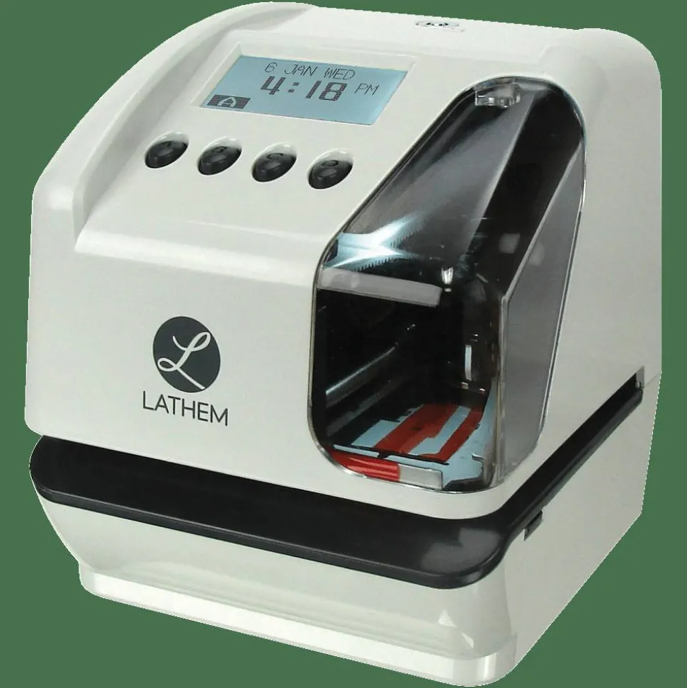 Lathem LT5 Electronic Time and Date Stamp - Card Punch/Stamp - Digital - Time, Date Record Time