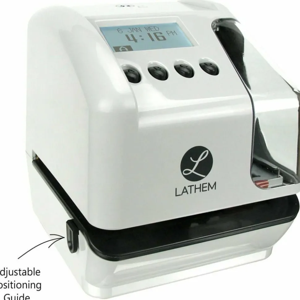 Lathem LT5 Electronic Time and Date Stamp - Card Punch/Stamp - Digital - Time, Date Record Time