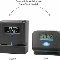 Lathem Time Cards, E8-100, Weekly, 1-Sided, 8 1/2