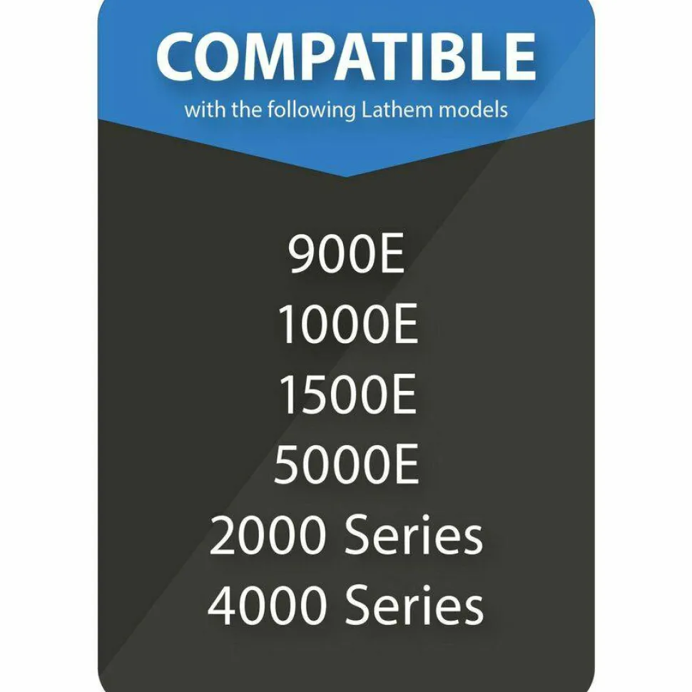 Lathem Time Cards For Electronic Side-Print Time Clocks, Weekly, 1-Sided, 4" x 9", Box Of 100