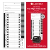 Lathem TruAlign E16 Time Cards For 1600E, Weekly, 1-Sided, 4" x 9", White, Box Of 100