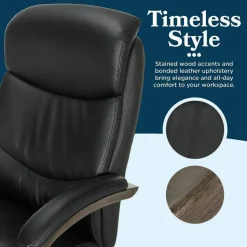 La-Z-Boy Woodbury Big/Tall Executive Chair, Supports Up to 400 lb, 20.25