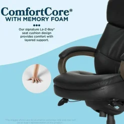 La-Z-Boy Woodbury Big/Tall Executive Chair, Supports Up to 400 lb, 20.25