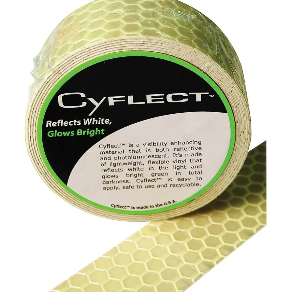 LC Industries Honeycomb Reflective Adhesive Tape, 1 1/2" x 60", Yellow