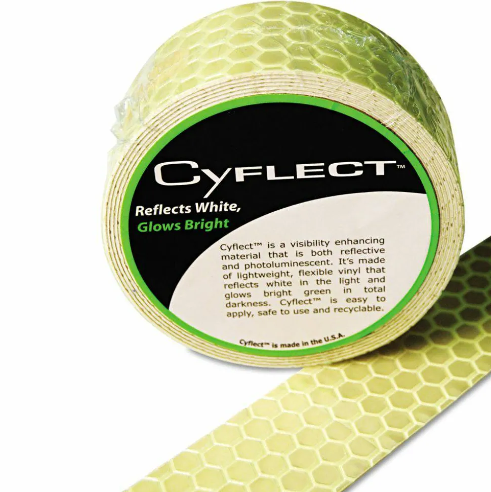 LC Industries Honeycomb Reflective Adhesive Tape, 1 1/2" x 60", Yellow