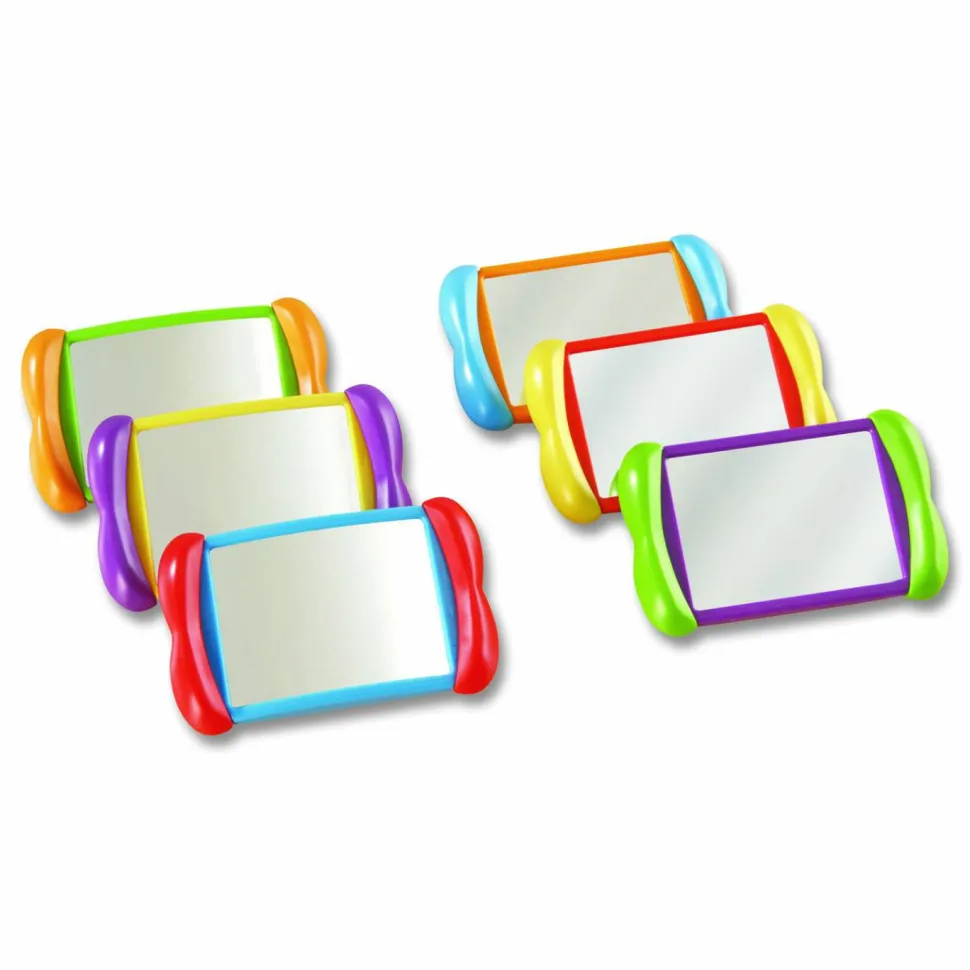 Learning Resources All About Me 2-In-1 Mirrors, 4" x 6", Pre-K - Grade 3, Pack Of 6