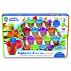 Learning Resources Alphabet Acorns Activity Set, Pre-K to K, 78 Pieces
