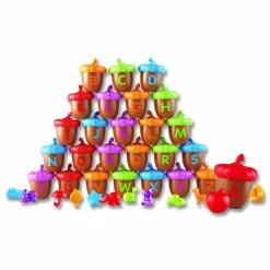 Learning Resources Alphabet Acorns Activity Set, Pre-K to K, 78 Pieces