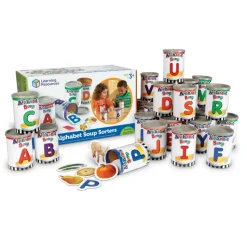 Learning Resources Alphabet Soup Sorters, 3" x 4 1/4", Multicolor, Pre-K - Grade 2