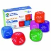Learning Resources Conversation Cubes, Ages 6 and Up, Assorted Colors, 6 Pieces