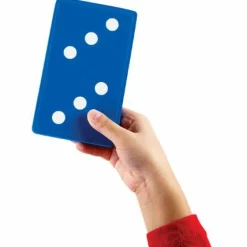 Learning Resources Foam Jumbo Dominoes - Skill Learning: Sorting, Patterning, Arithmetic, Fraction, Logic - 5 Year & Up - Multi