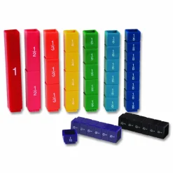 Learning Resources Fraction Tower Fraction Cubes, Grades 1 to 4, 51 Pieces