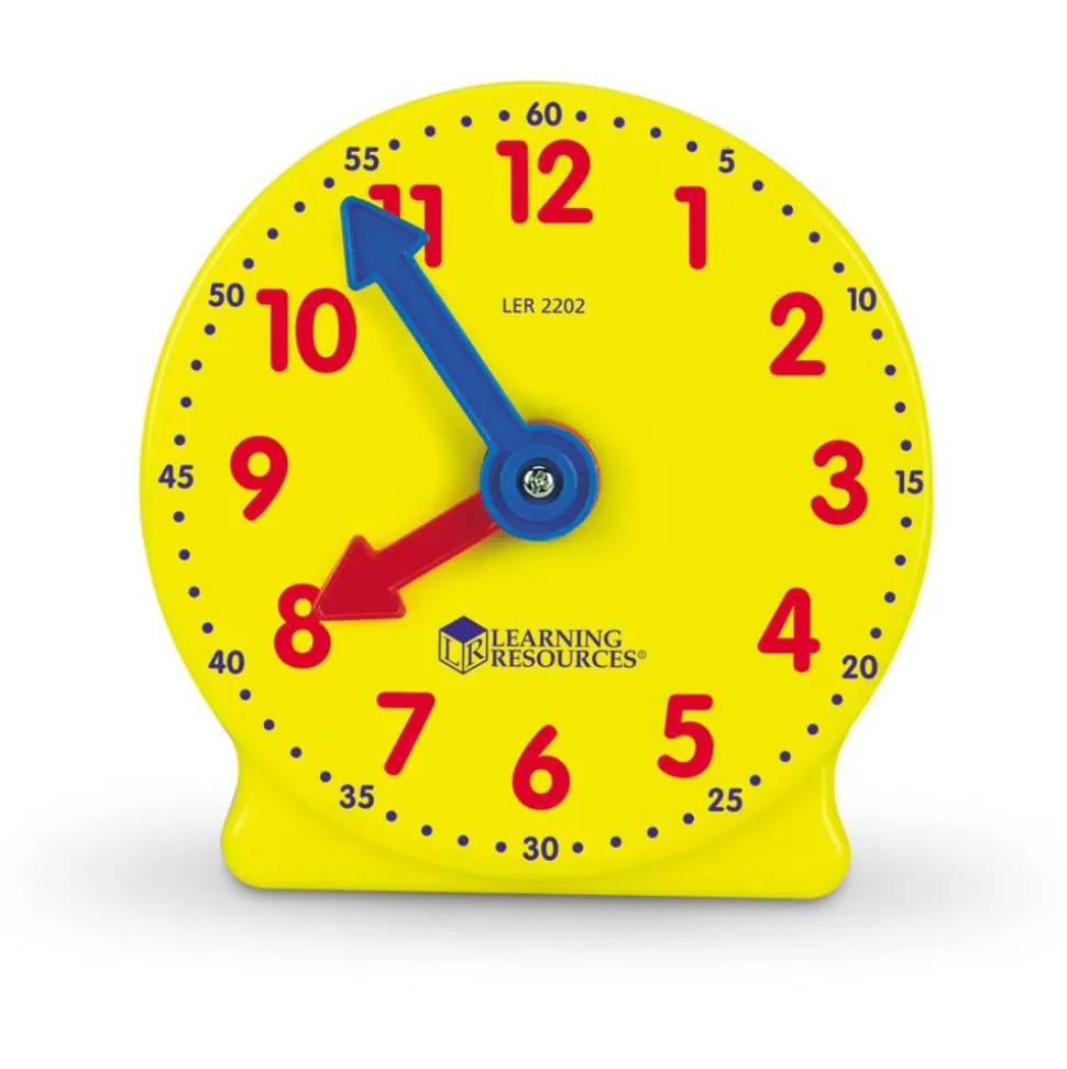 Learning Resources Geared Clocks, 4", Pre K - 4th Grade, Ages 5+, Set Of 6