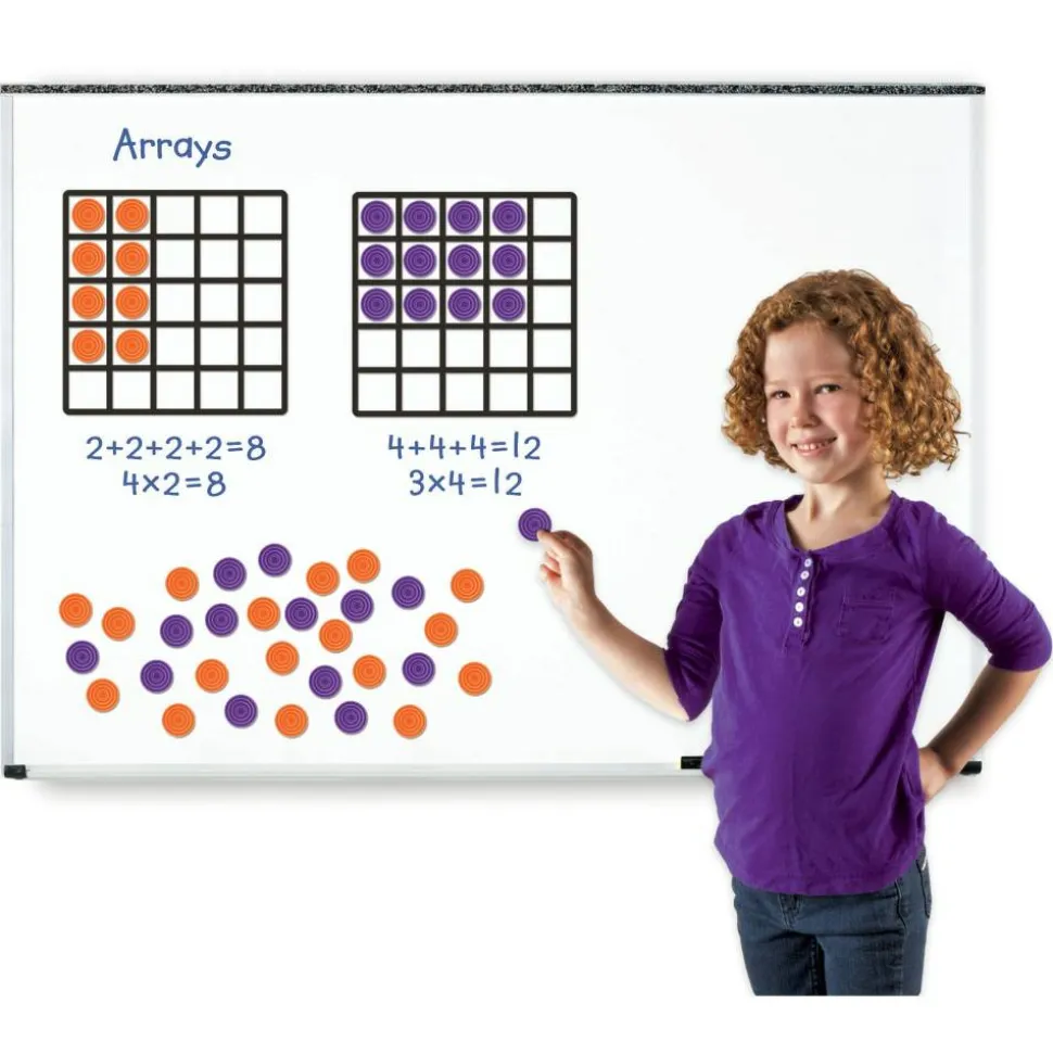 Learning Resources Giant Magnetic Array Set, Skill Learning: Multiplication, Addition, Number, Ages 7 & Up, 52 Pieces