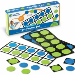 Learning Resources Giant Magnetic 10-Frame Set, 5" x 12 1/4", Grades K - 9