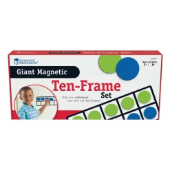 Learning Resources Giant Magnetic 10-Frame Set, 5" x 12 1/4", Grades K - 9