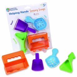 Learning Resources Helping Hands Sensory Scoops, Grades Pre-K to 2, 4 Pieces