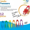 Learning Resources Jumbo Tweezers, 6"H, Pre-K - Grade 2, Pack Of 12