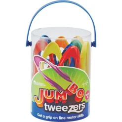 Learning Resources Jumbo Tweezers, 6"H, Pre-K - Grade 2, Pack Of 12