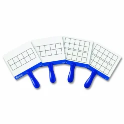 Learning Resources Magnetic 10-Frame Answer Write-And-Wipe Board Set, Assorted Colors, Grades K - 9