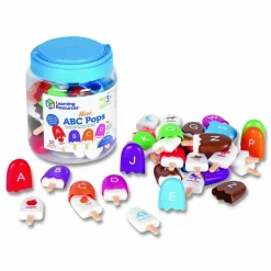 Learning Resources Mini ABC Pops, Pre-K to K, 52 Pieces