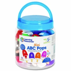 Learning Resources Mini ABC Pops, Pre-K to K, 52 Pieces