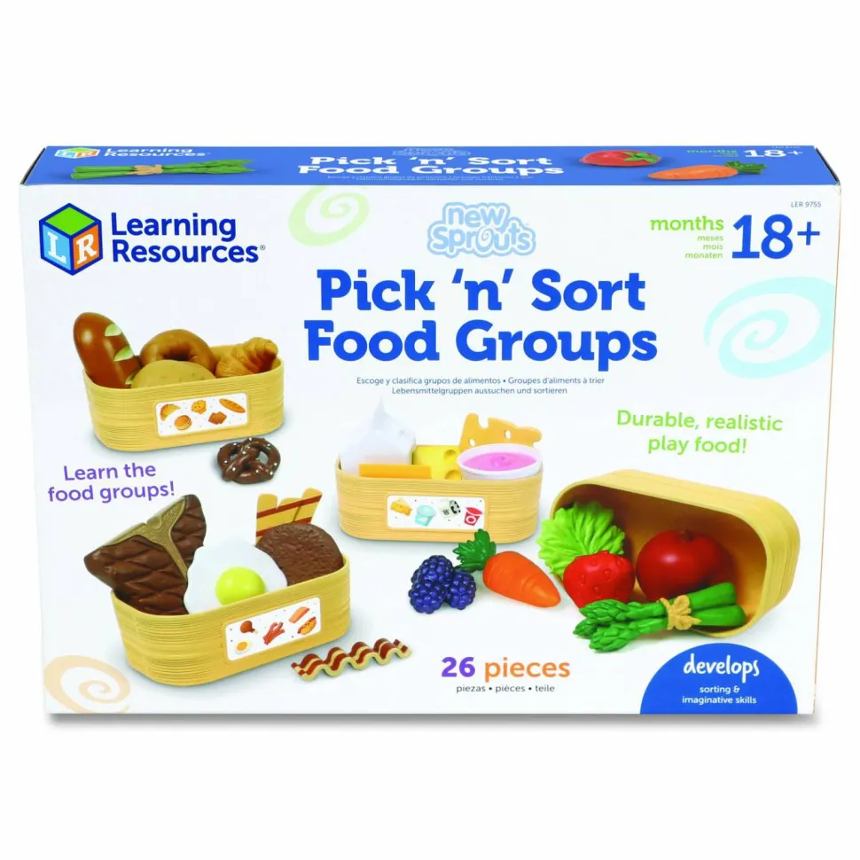 Learning Resources New Sprouts Pick 'n' Sort Food Groups, Pre-K to K, 21 Pieces
