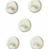 Learning Resources Original Magnetic Hooks - 13 lb (5.90 kg) Capacity - for Pocket Chart, Flip Book, Hall Pass, Decoration - White - 5 / Pack